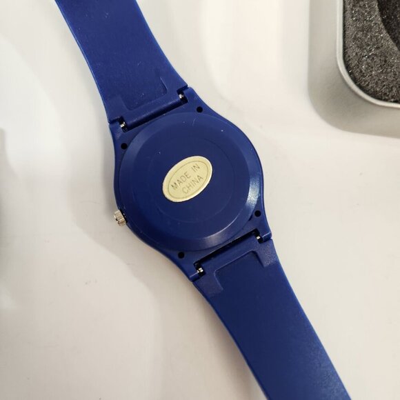 Purolator Courier Wrist Watch Lot of 2 Blue & Leather Bands Gift Novelty Vtg - Picture 10 of 13